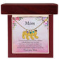 Gift for Mother Custom Baby Feet Birthstone Engraved Necklace