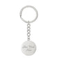 Graduation Keepsake Circle Engraved Keychain