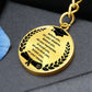 Graduation Keepsake Circle Engraved Keychain