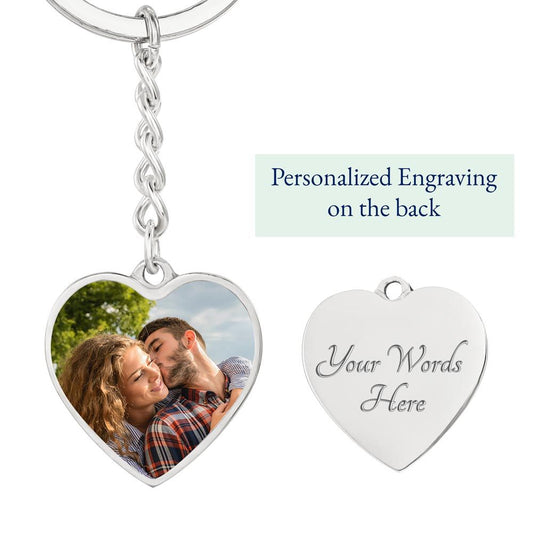 Daughter Graduation Gift - Before You All Your Dreams - Class of 2023 Engraved Heart Keychain
